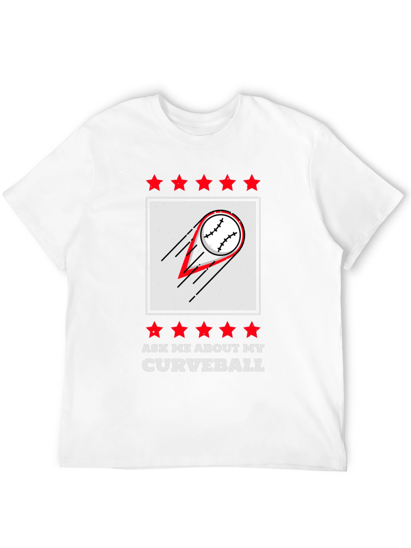 Curveball Baseball Graphic T-Shirt