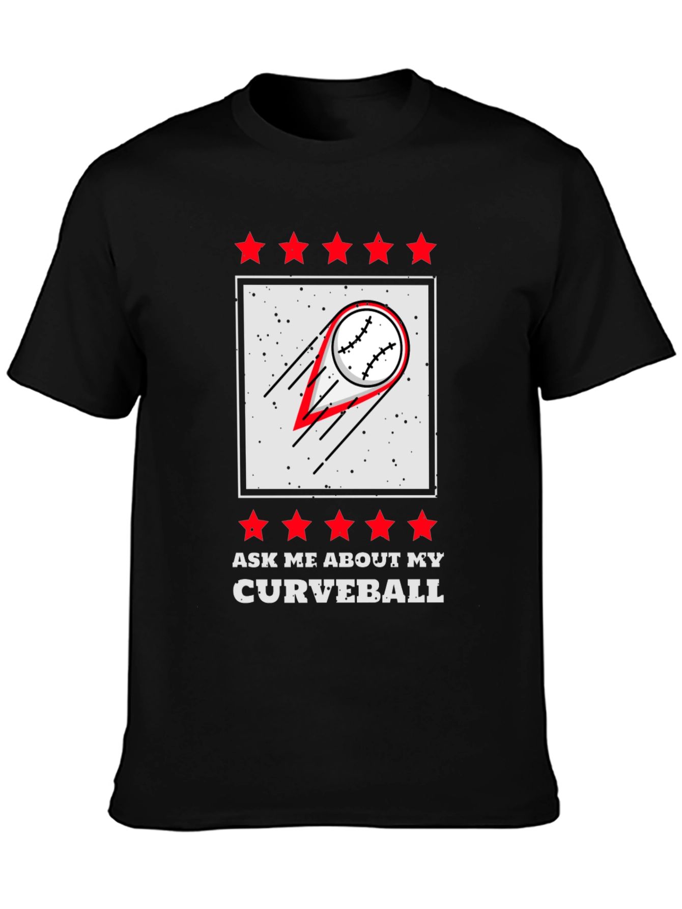 Curveball Baseball Graphic T-Shirt