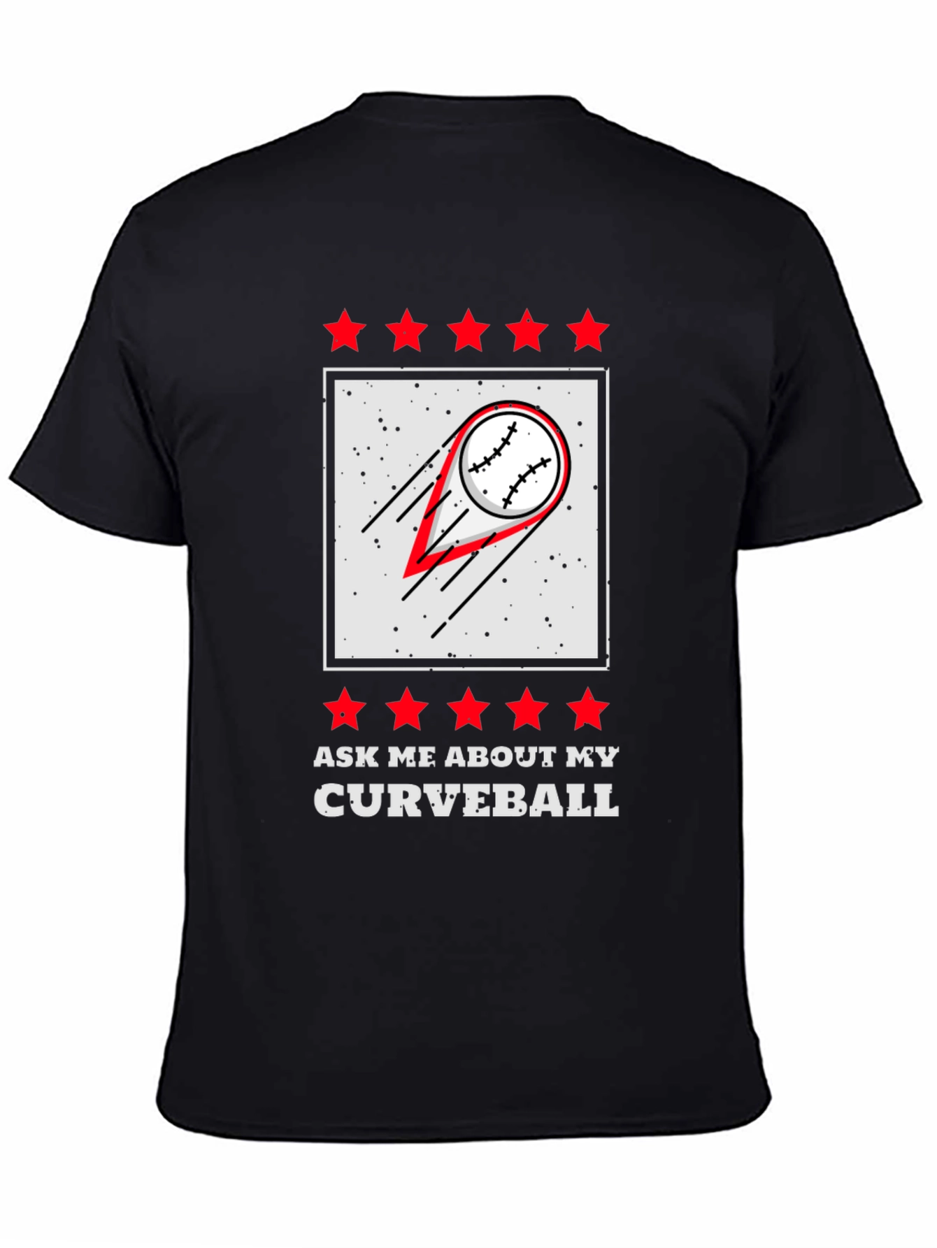 Curveball Baseball Graphic T-Shirt
