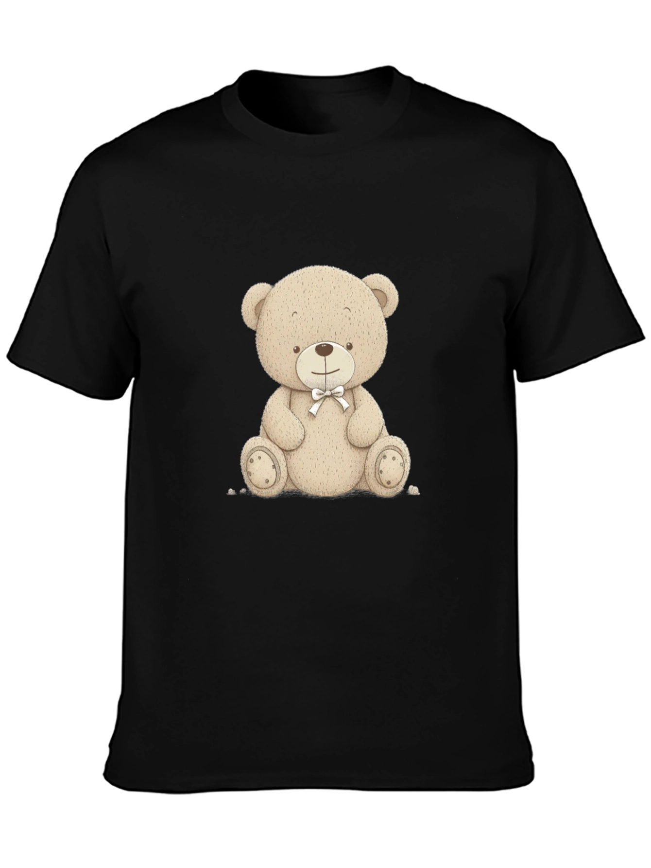 Teddy Bear Graphic T-Shirt - Black