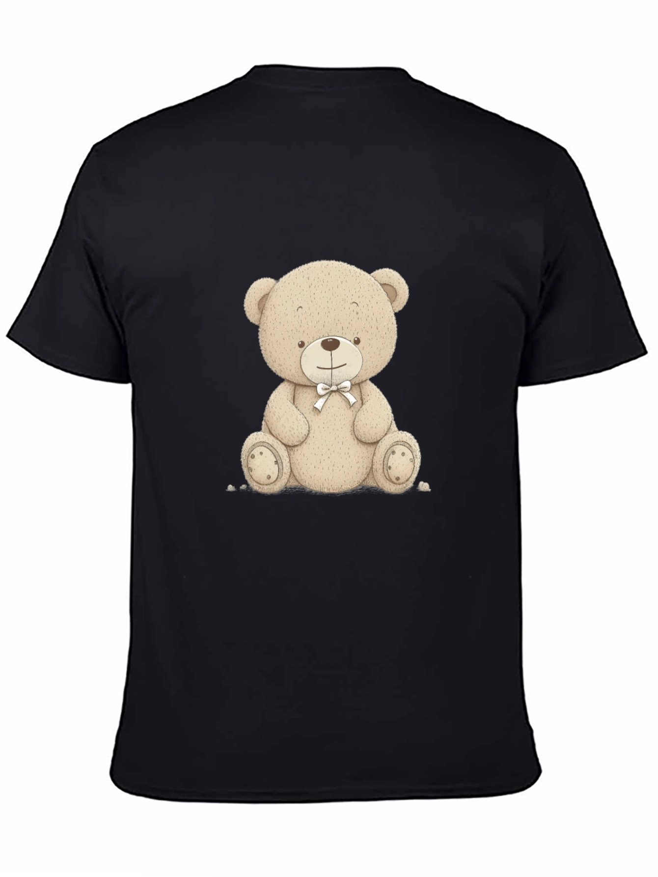 Teddy Bear Graphic T-Shirt - Black