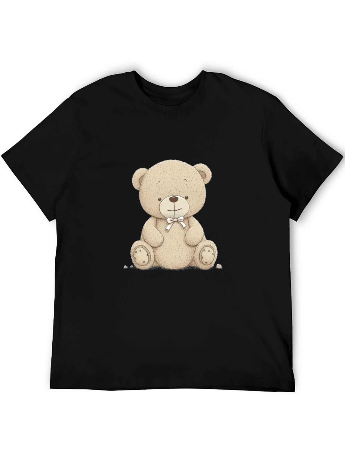 Teddy Bear Graphic T-Shirt - Black