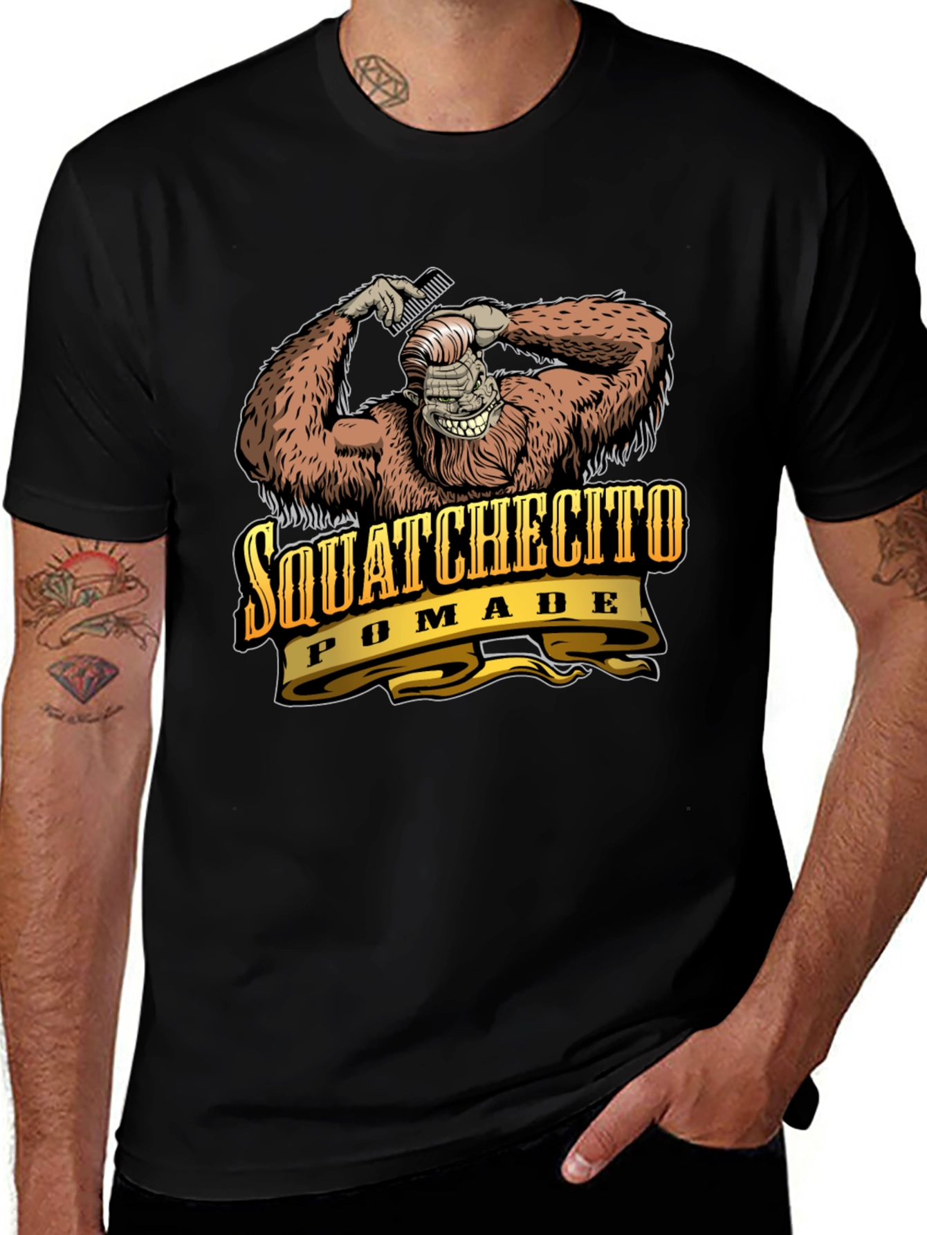 Squatchecito Pomade Black T-Shirt