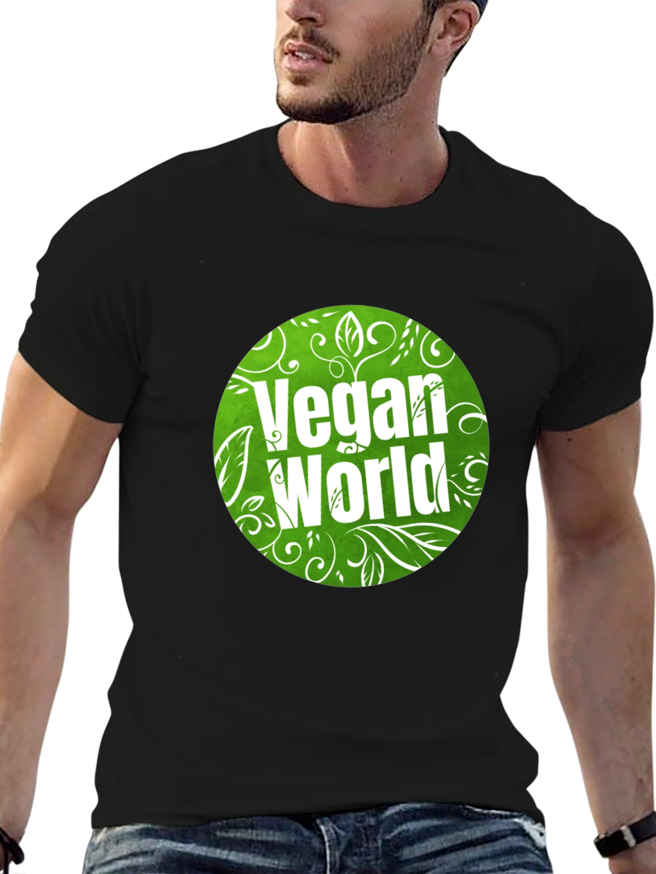 Vegan World Graphic T-Shirt - Eco-Friendly Fashion