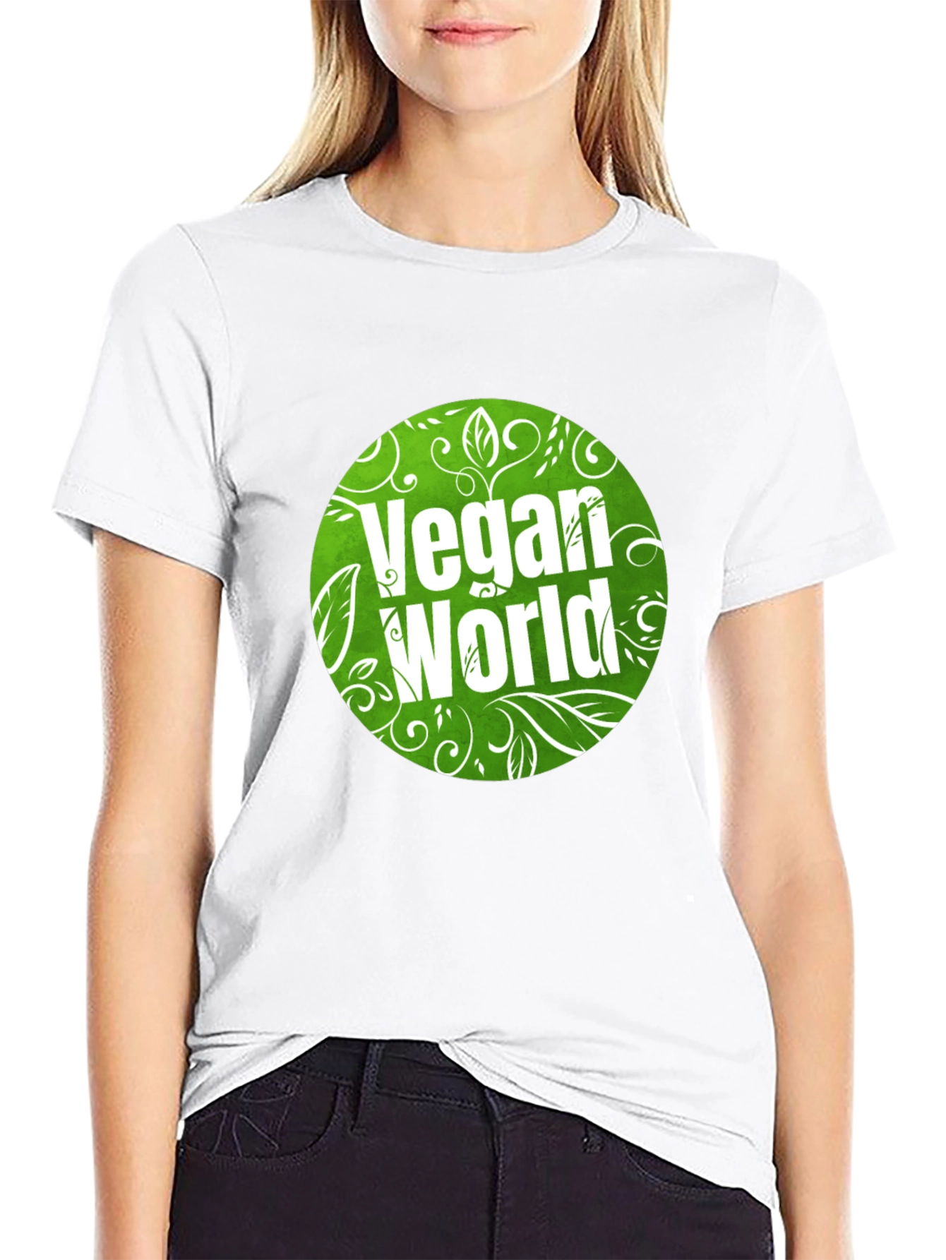 Vegan World Graphic T-Shirt - Eco-Friendly Fashion