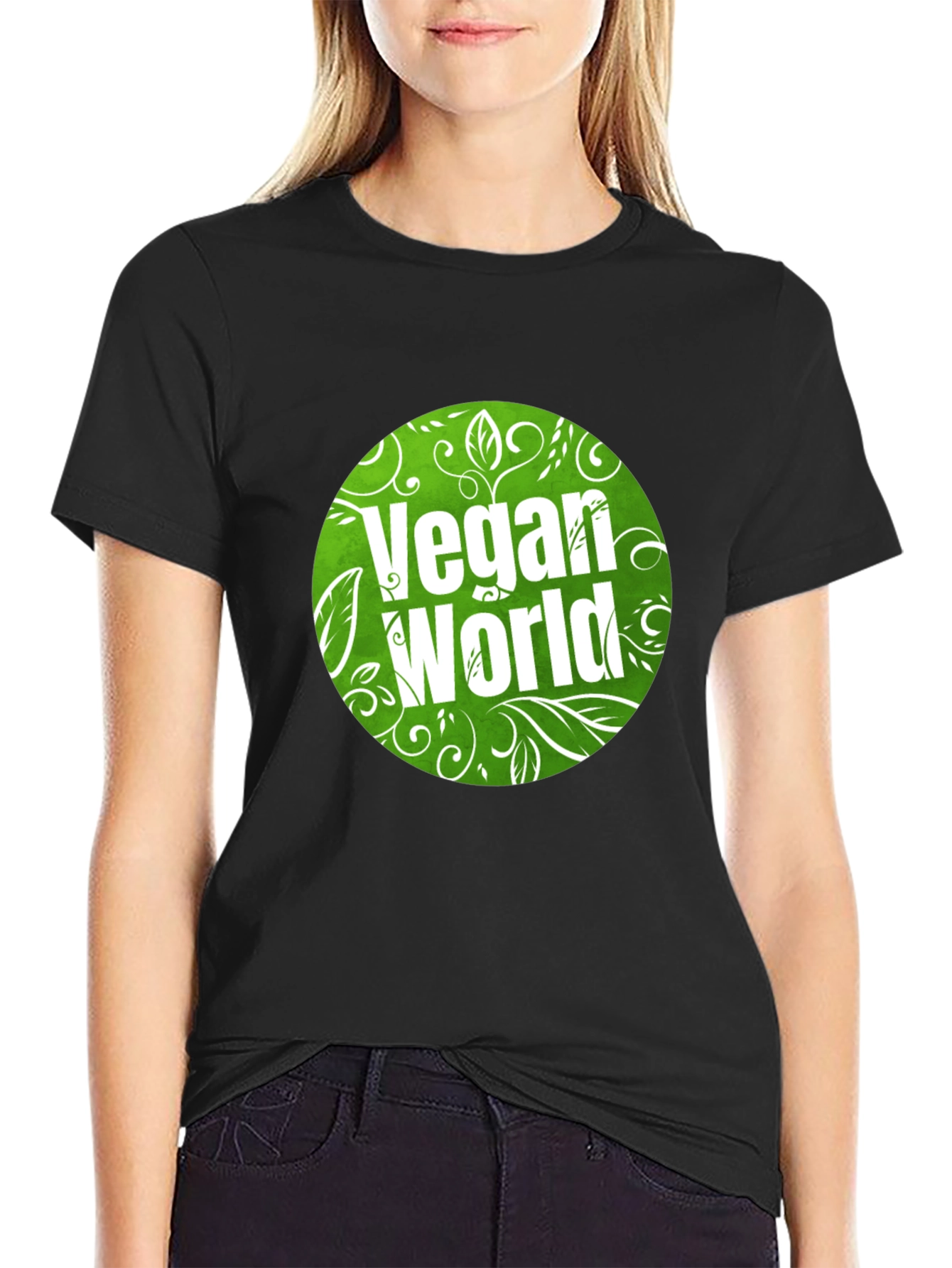 Vegan World Graphic T-Shirt - Eco-Friendly Fashion