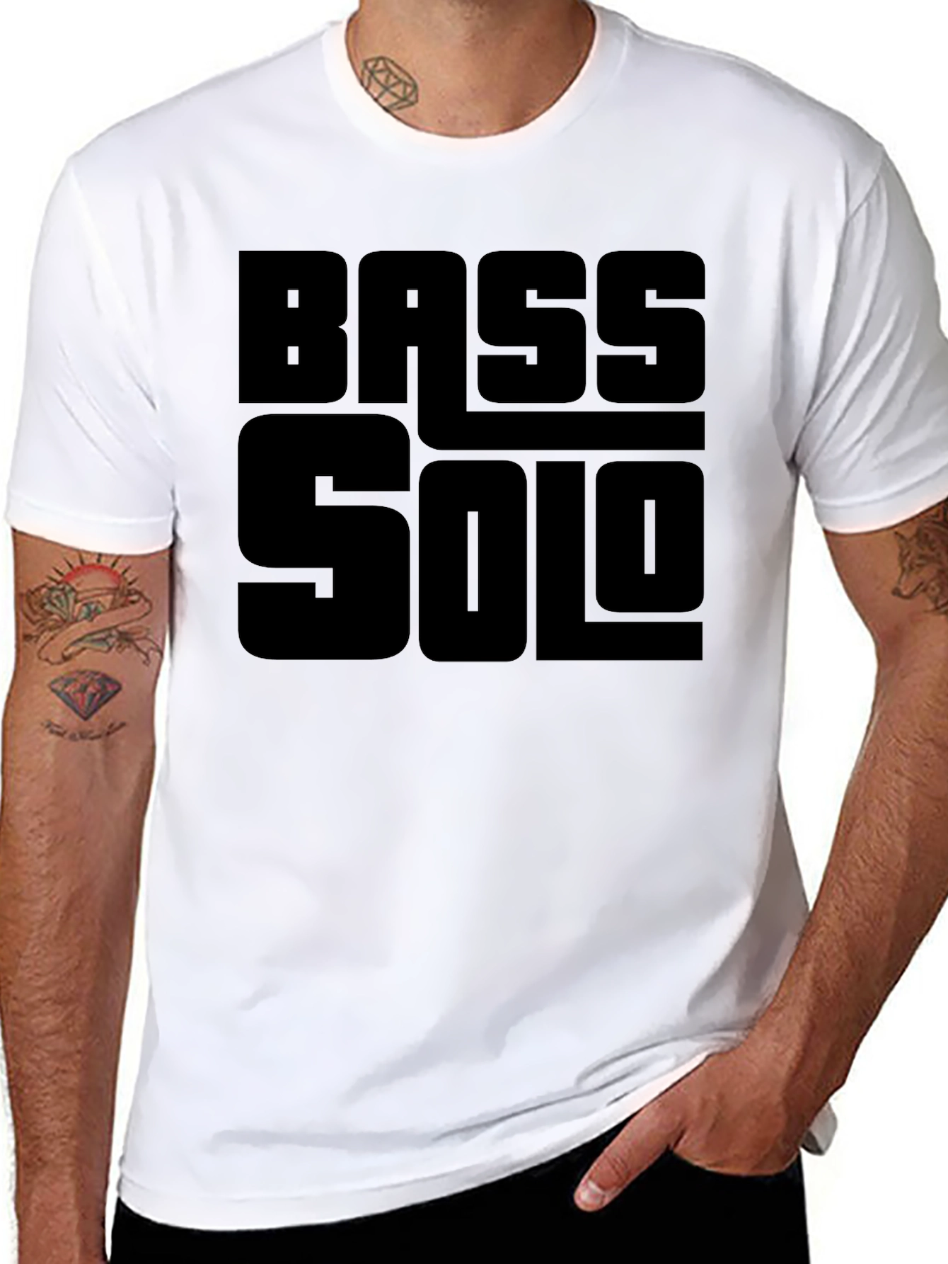 Bass Solo T-Shirt - Black Graphic Tee