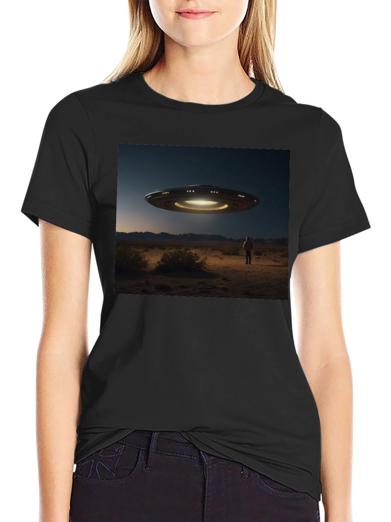 UFO Encounter T-Shirt - Sci-Fi Graphic Tee