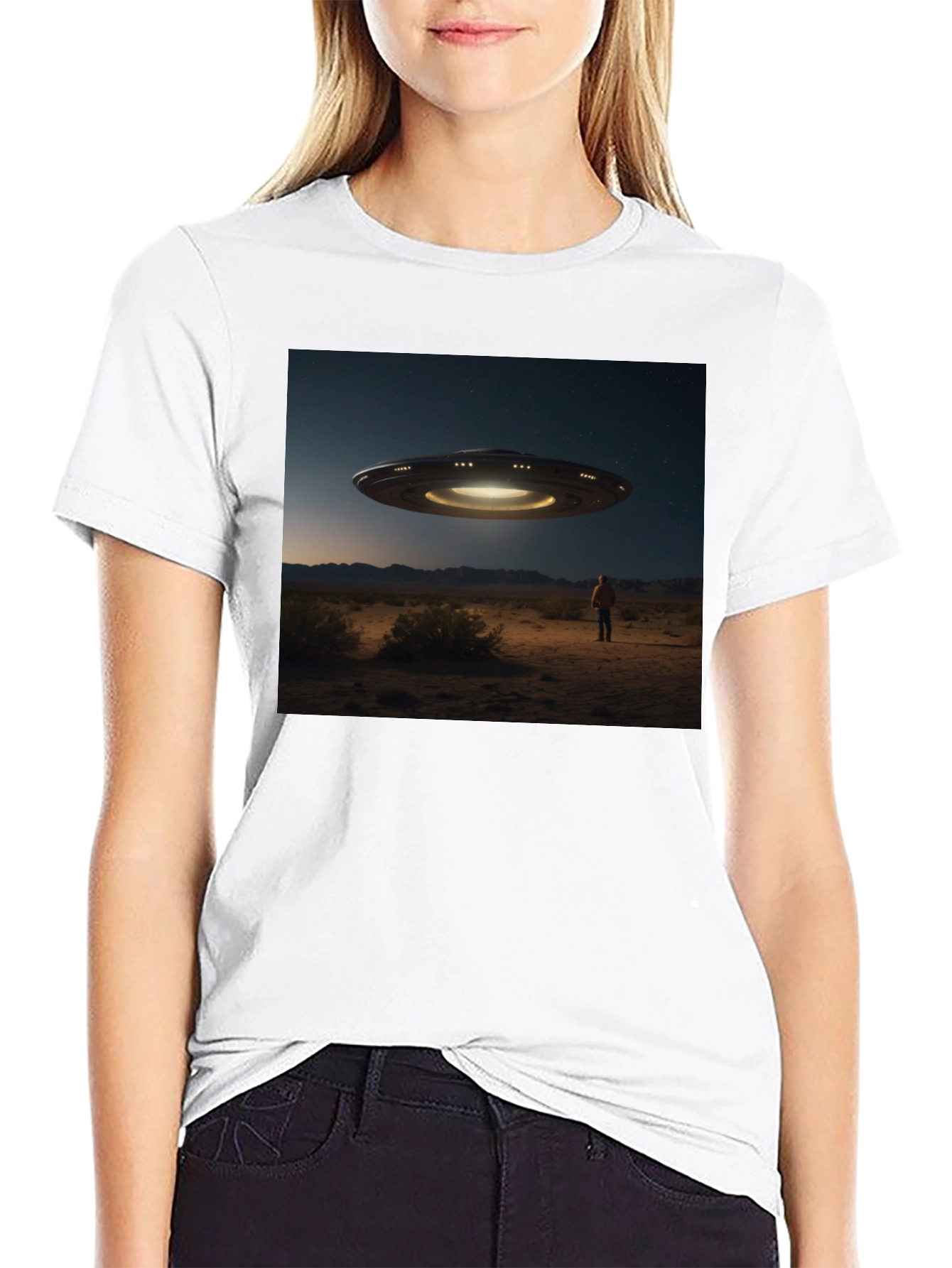 UFO Encounter T-Shirt - Sci-Fi Graphic Tee
