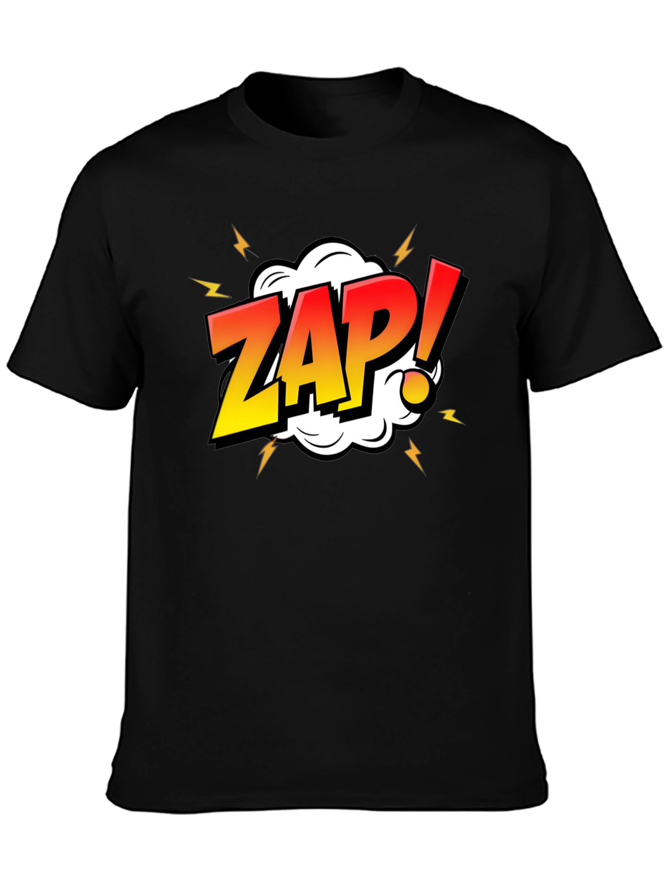 ZAP! Comic Graphic Black T-Shirt