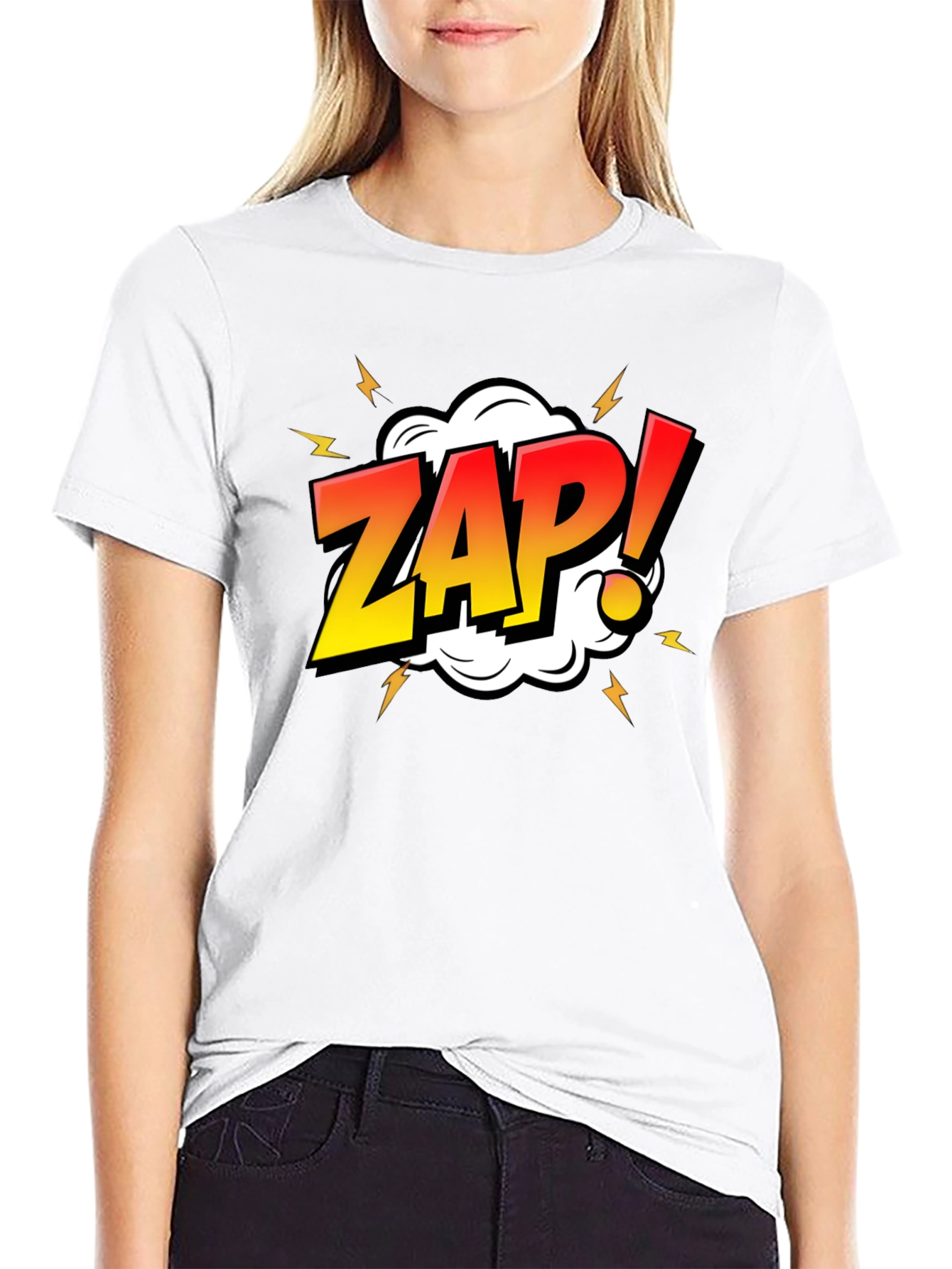 ZAP! Comic Graphic Black T-Shirt