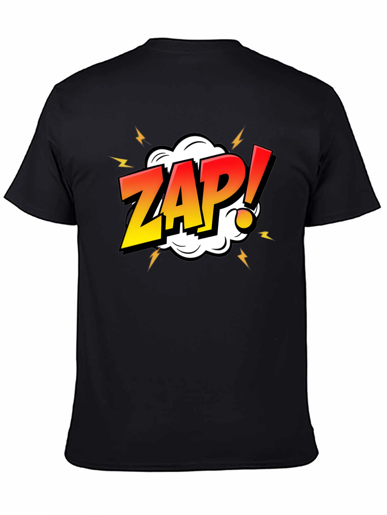 ZAP! Comic Graphic Black T-Shirt
