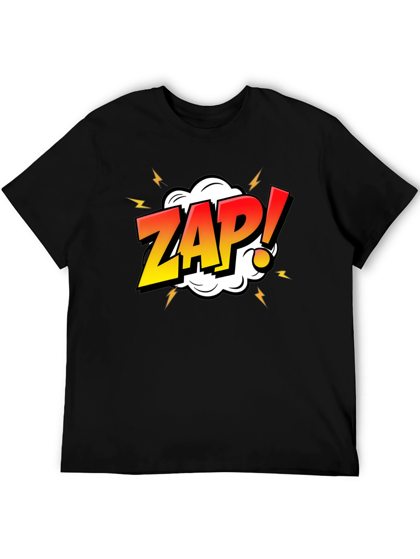 ZAP! Comic Graphic Black T-Shirt