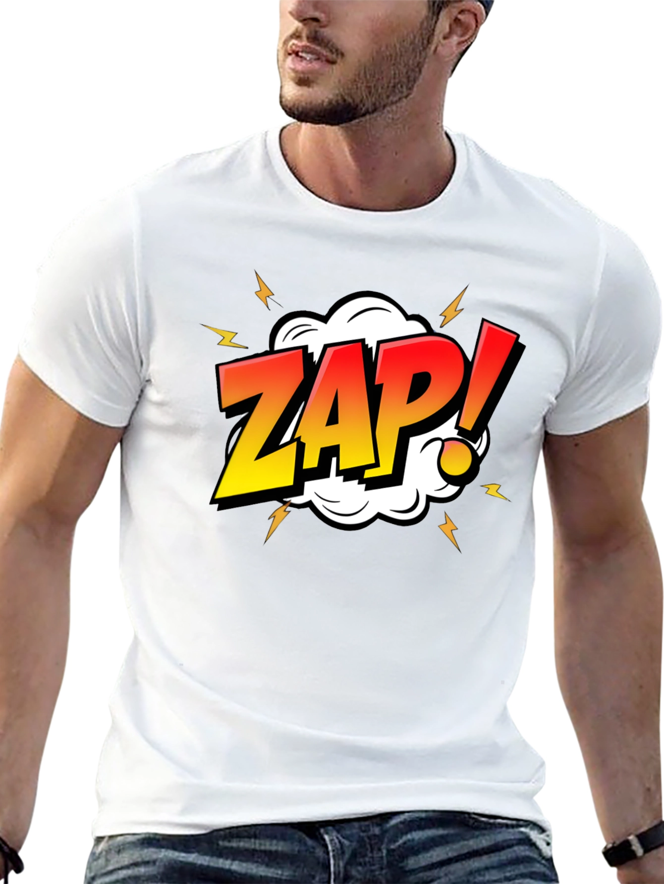 ZAP! Comic Graphic Black T-Shirt