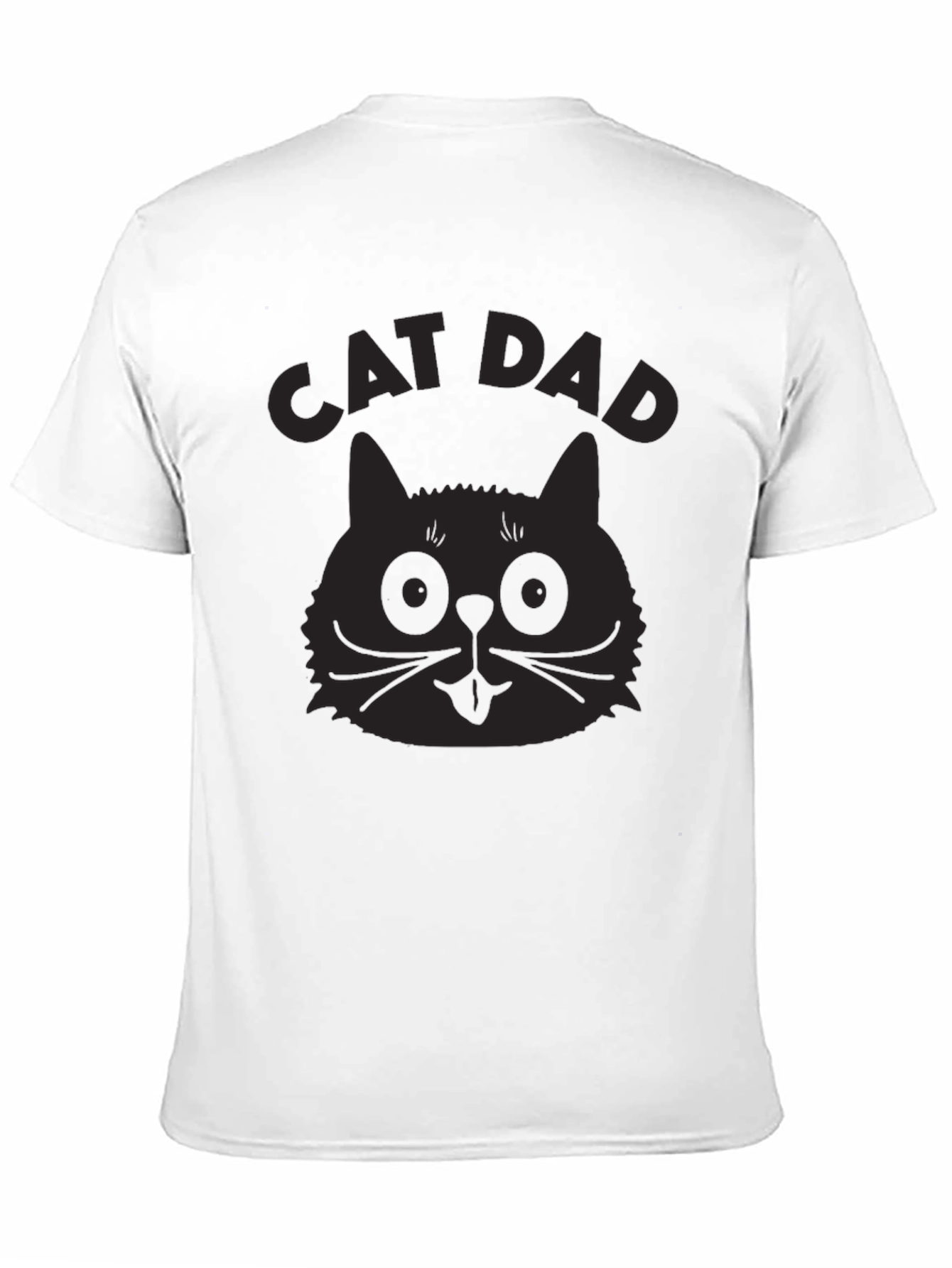 Cat Dad Graphic T-Shirt - Mens Black Tee