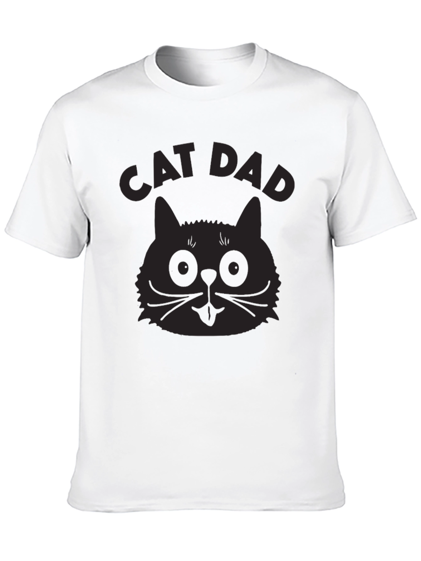 Cat Dad Graphic T-Shirt - Mens Black Tee