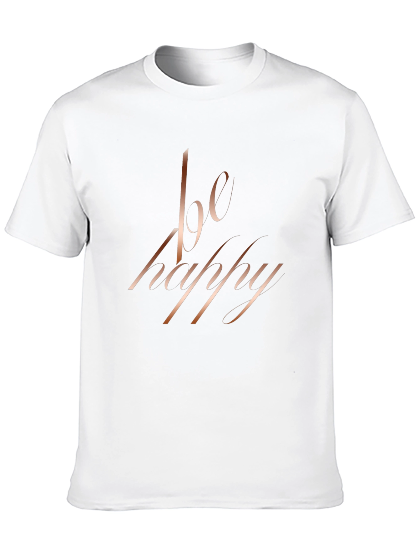 Be Happy Black Graphic Tee