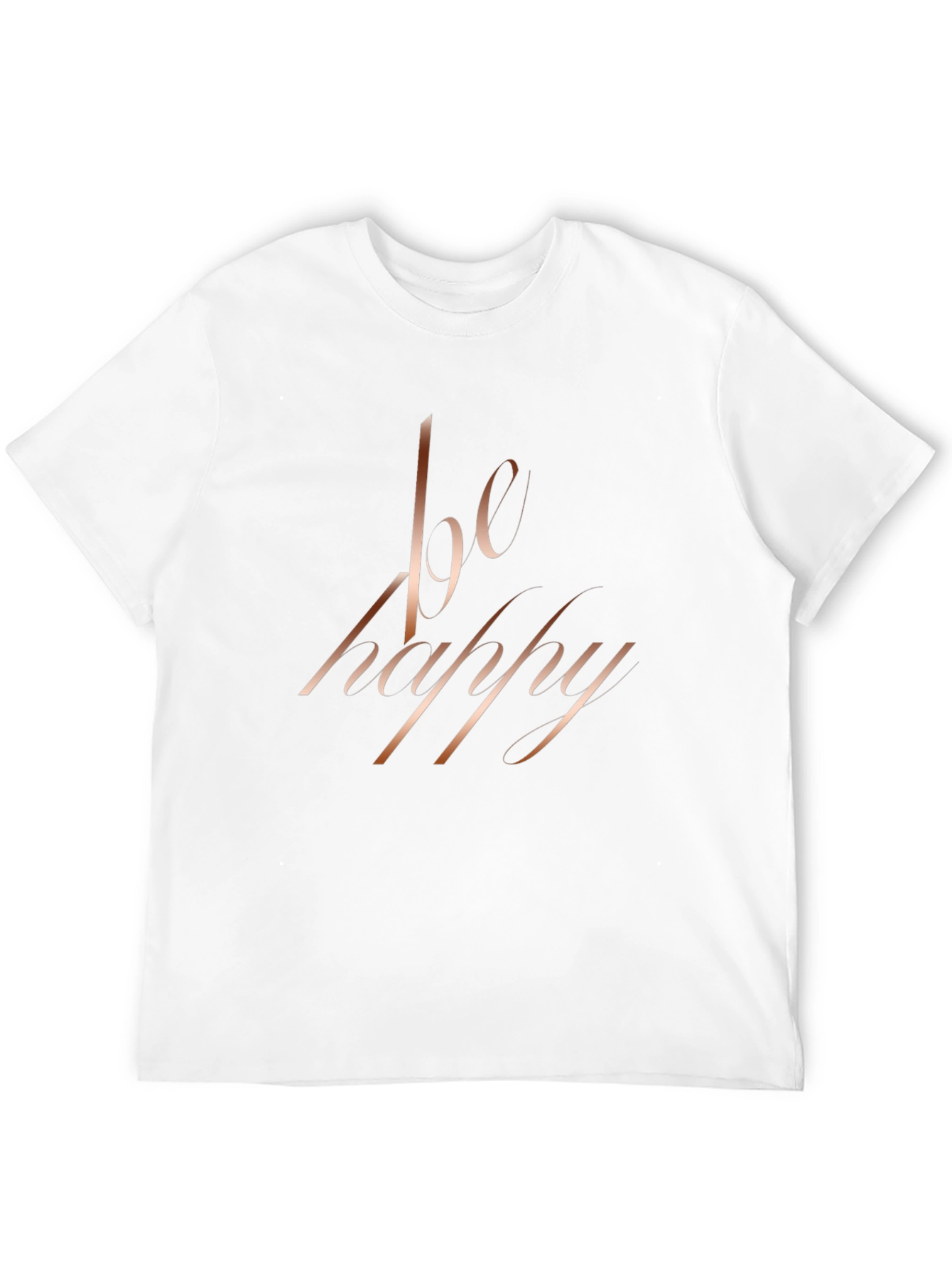 Be Happy Black Graphic Tee