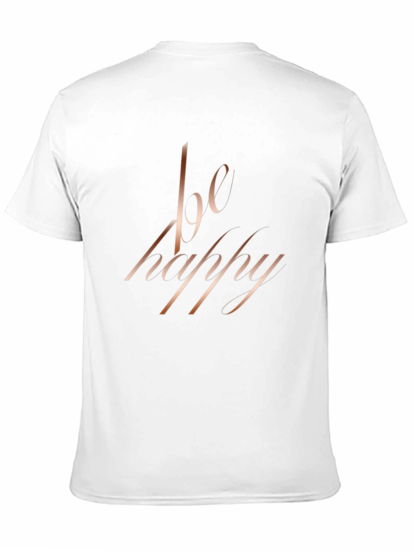 Be Happy Black Graphic Tee