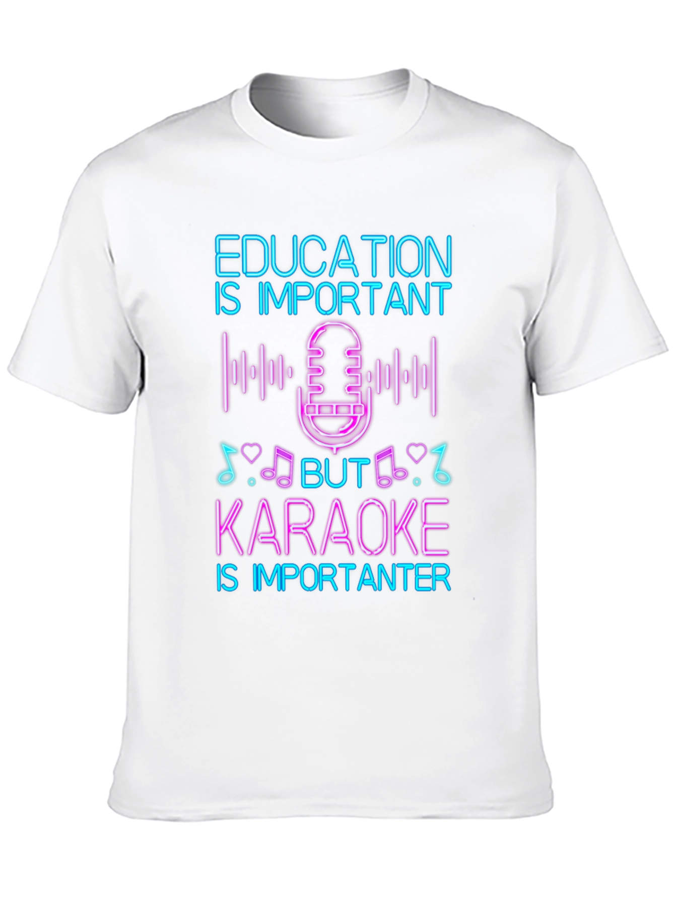 Education vs Karaoke T-Shirt