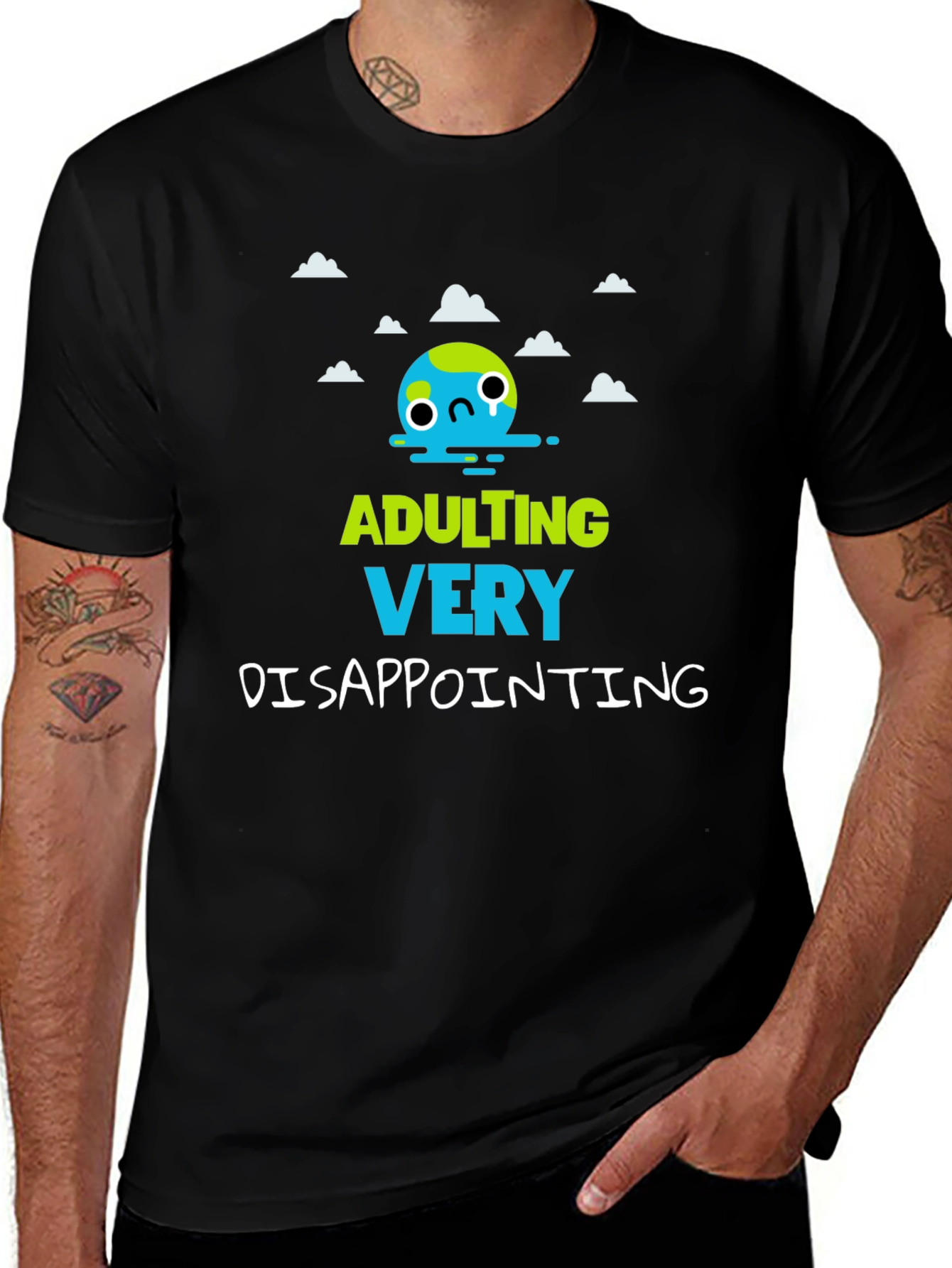 Adulting Very Disappointing Graphic T-Shirt