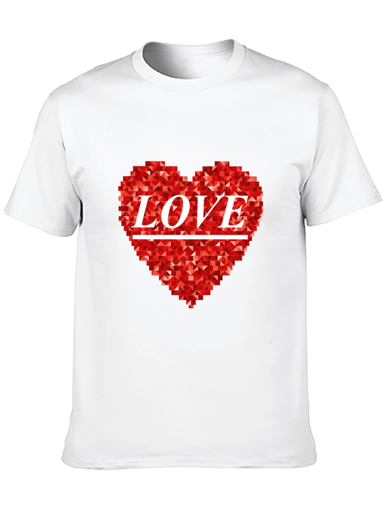 Love Heart Graphic Black T-Shirt