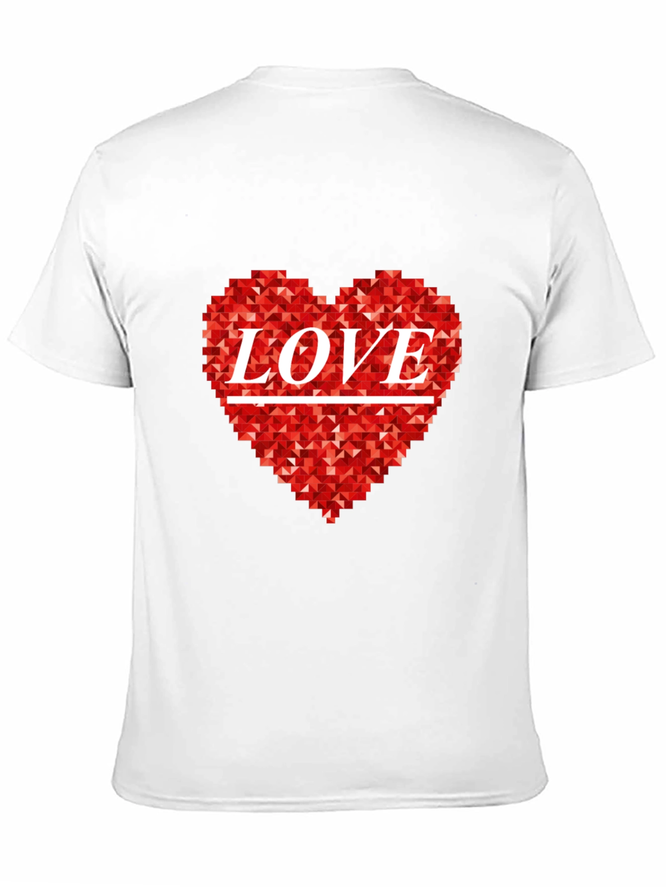 Love Heart Graphic Black T-Shirt