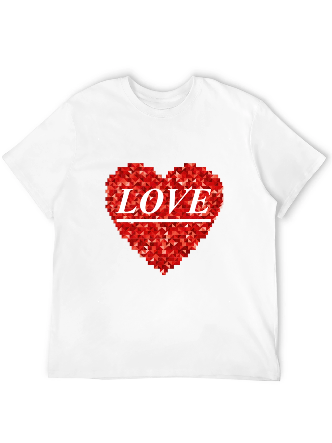 Love Heart Graphic Black T-Shirt