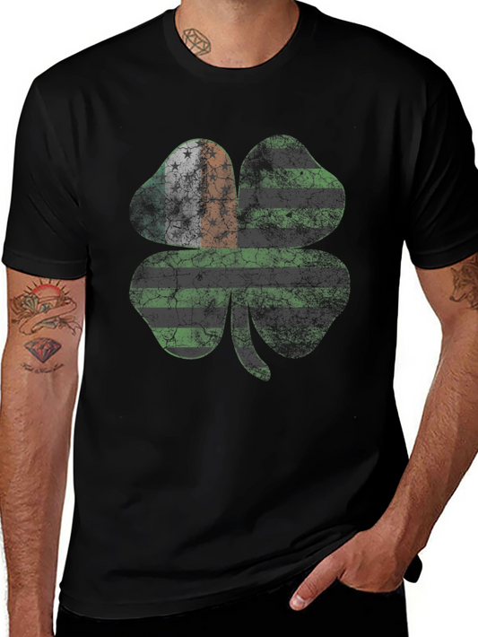 St. Patricks Day Clover Tee - Irish American Pride