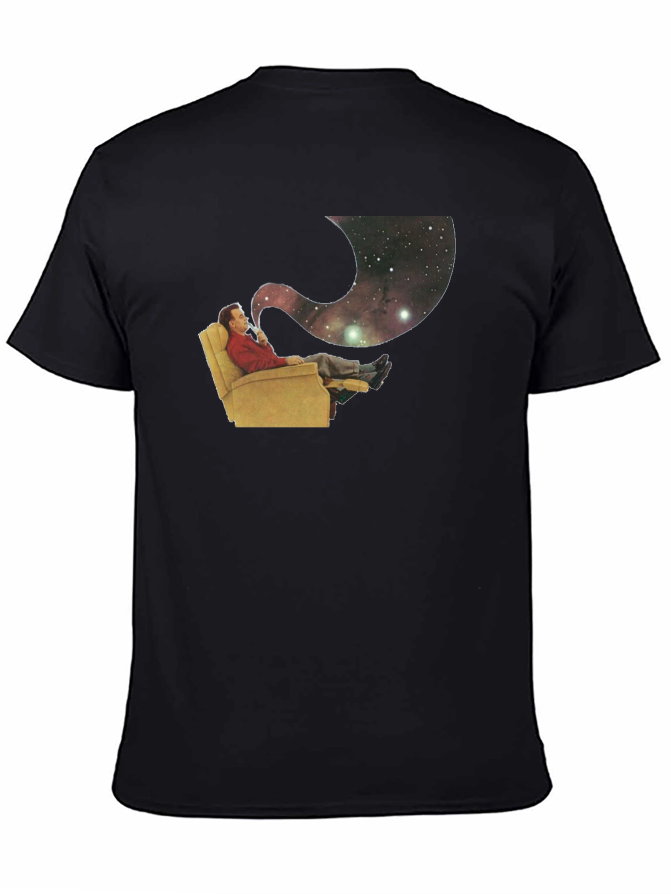 Cosmic Contemplation T-Shirt - Relax and Reflect