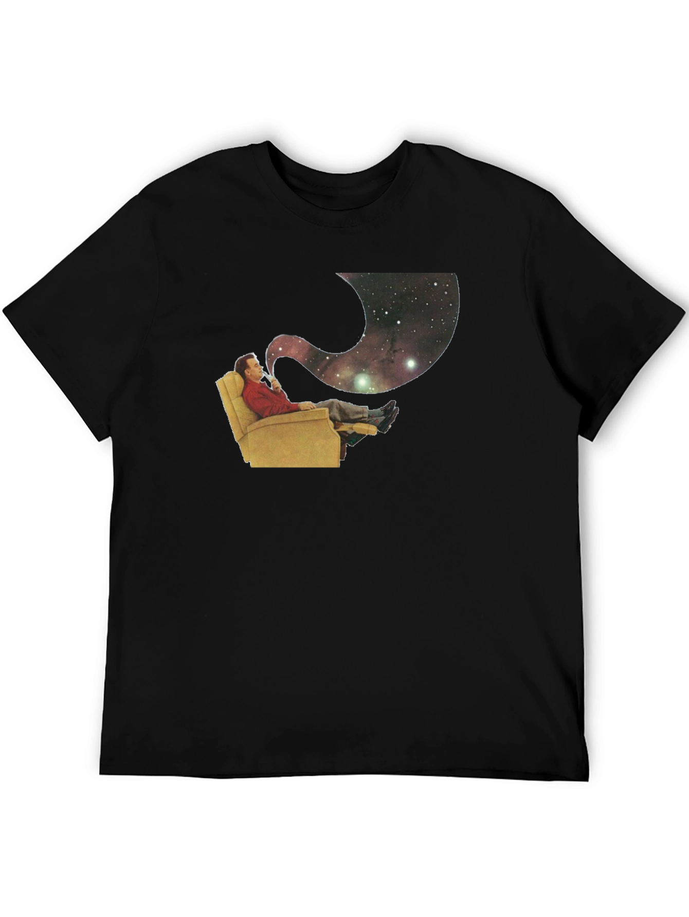 Cosmic Contemplation T-Shirt - Relax and Reflect