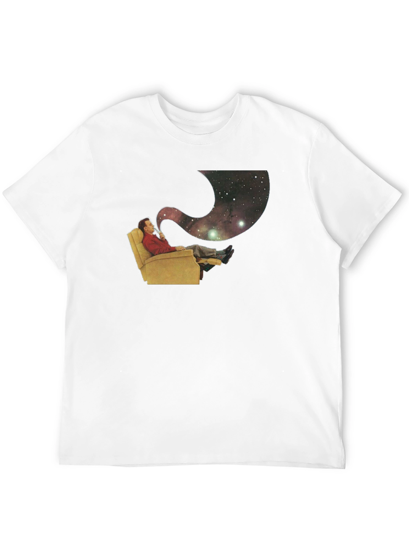 Cosmic Contemplation T-Shirt - Relax and Reflect