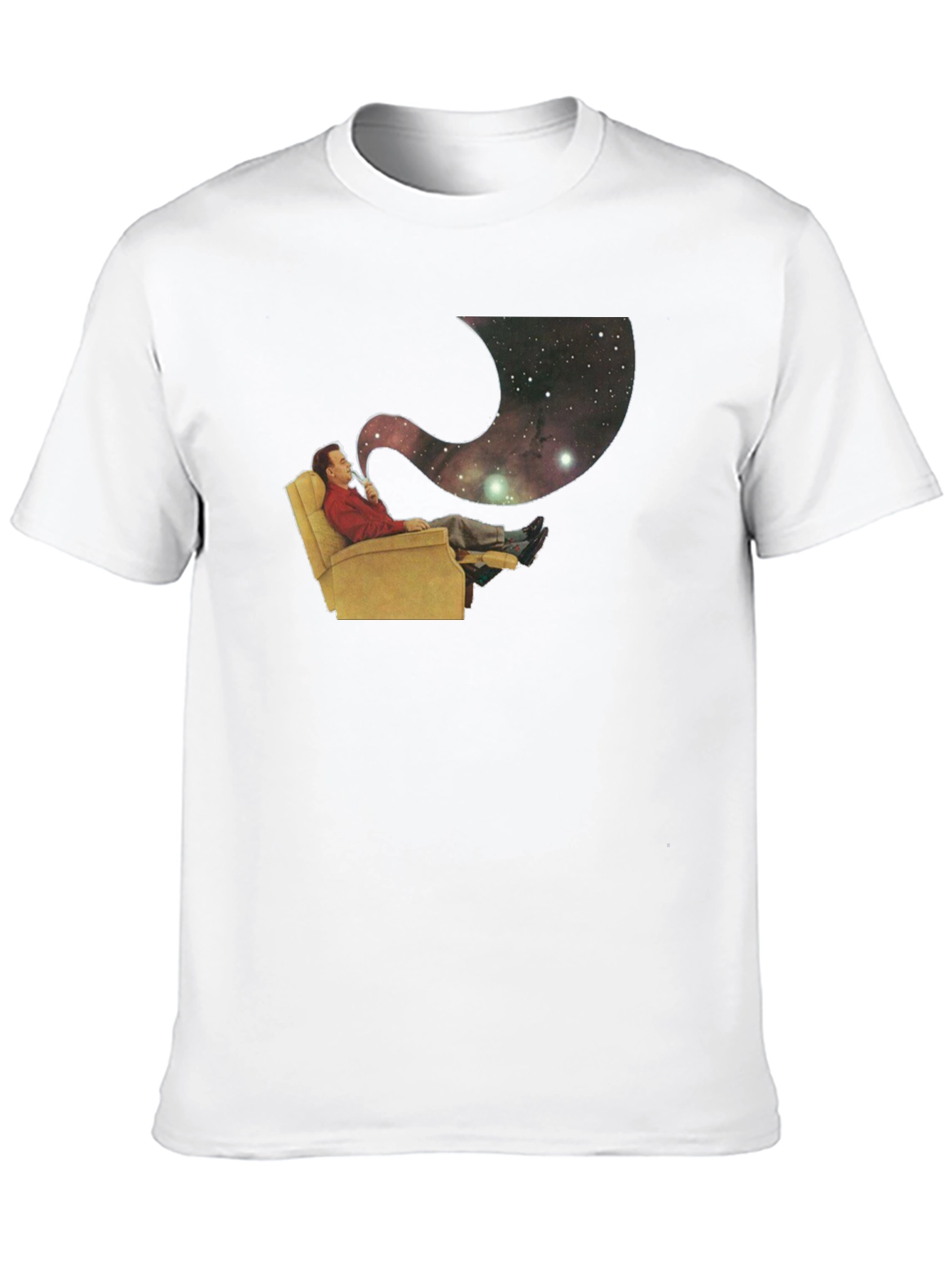 Cosmic Contemplation T-Shirt - Relax and Reflect