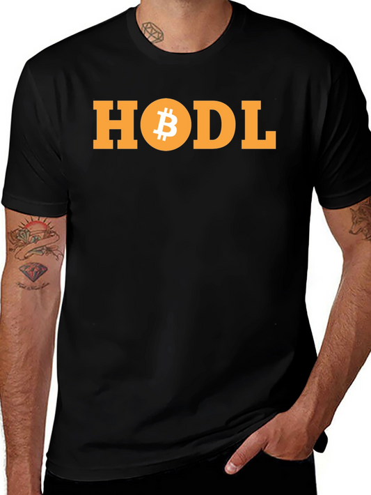 HODL Bitcoin T-Shirt Crypto Currency Investor Tee