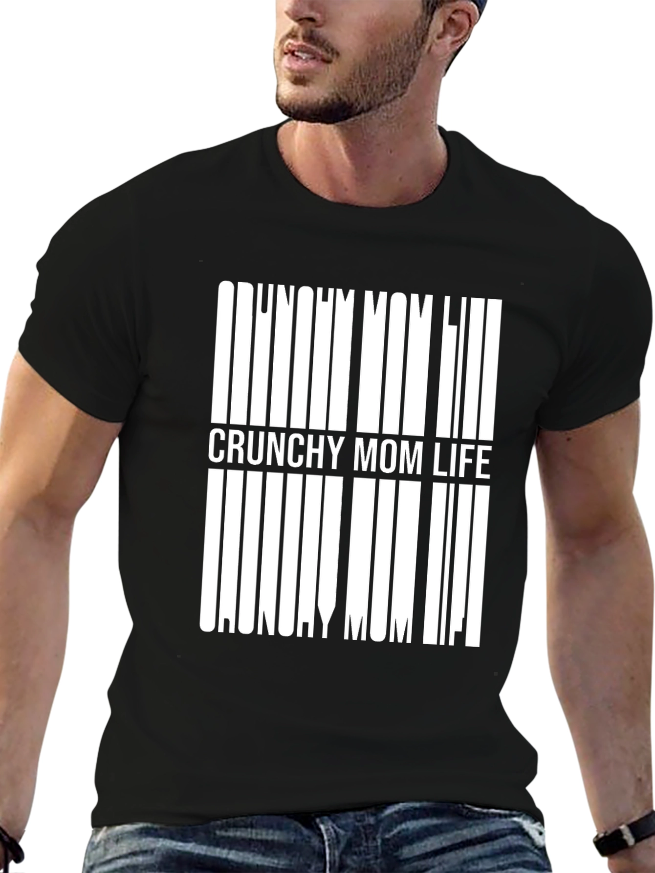 Crunchy Mom Life Black Tee