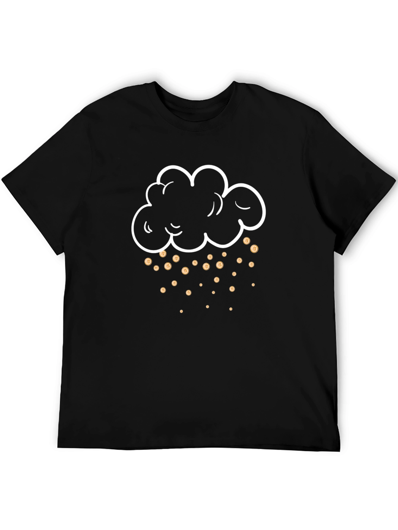 Rain of Coins Graphic Tee - Black