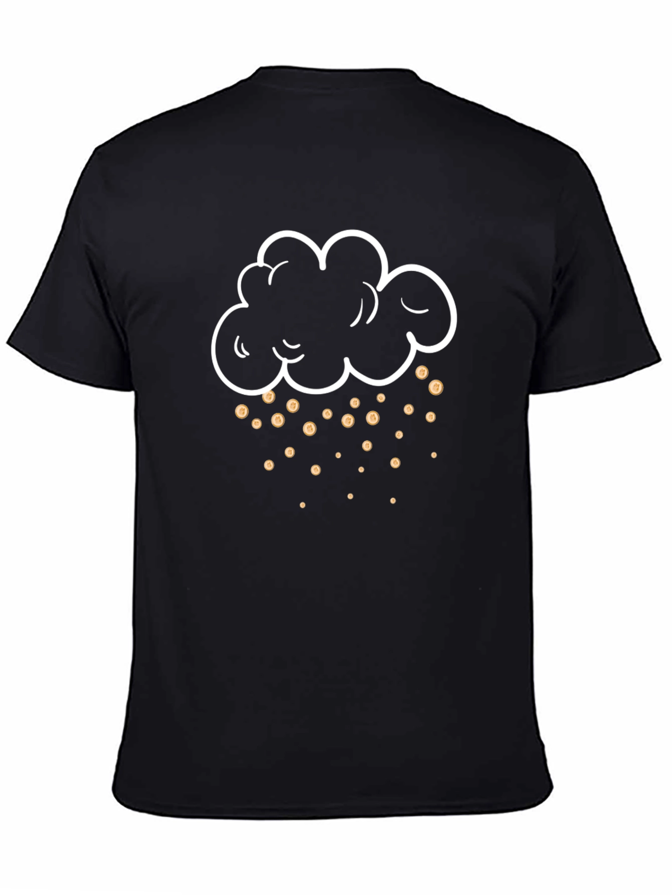 Rain of Coins Graphic Tee - Black
