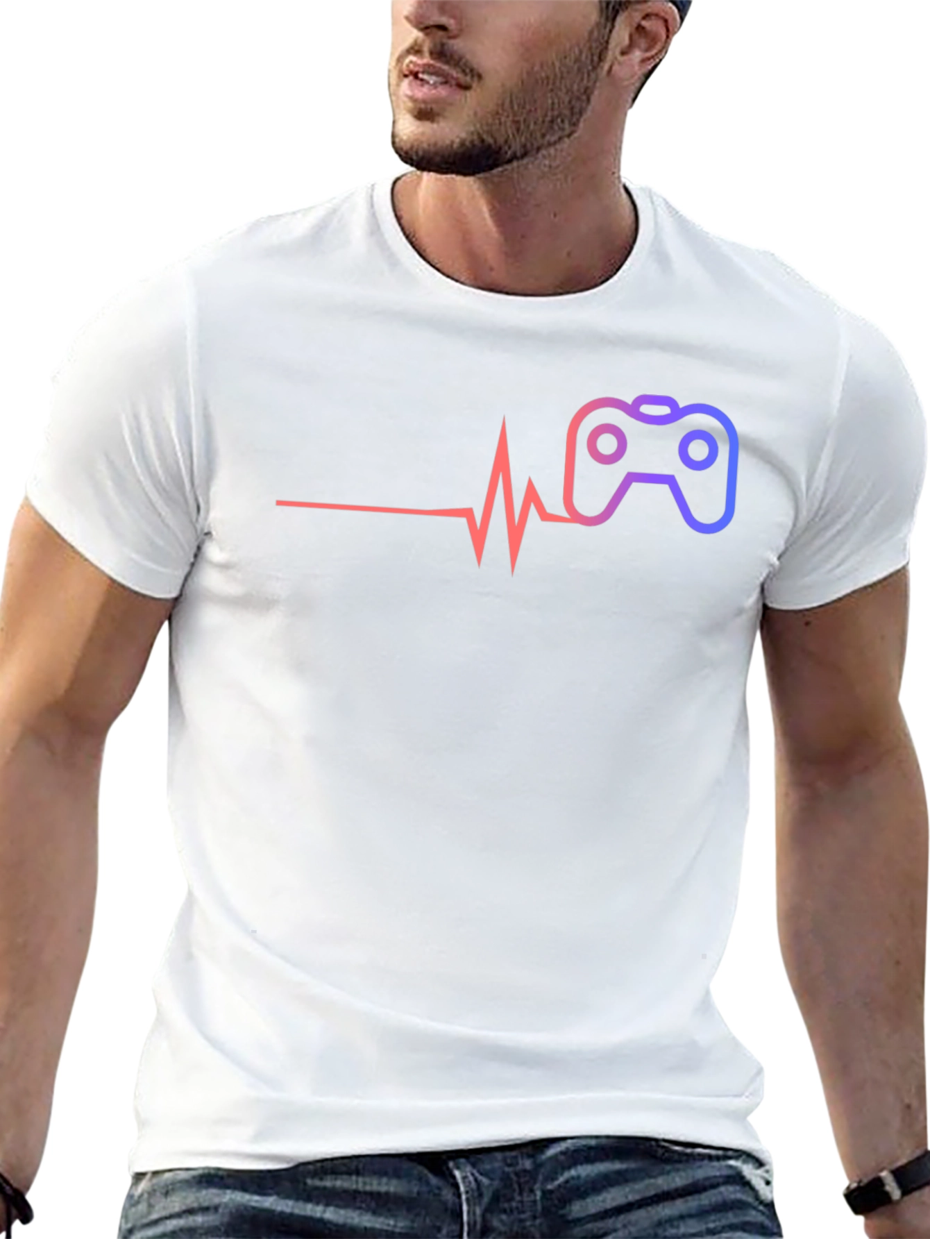 Gamer Heartbeat T-Shirt - Cool Gaming Tee