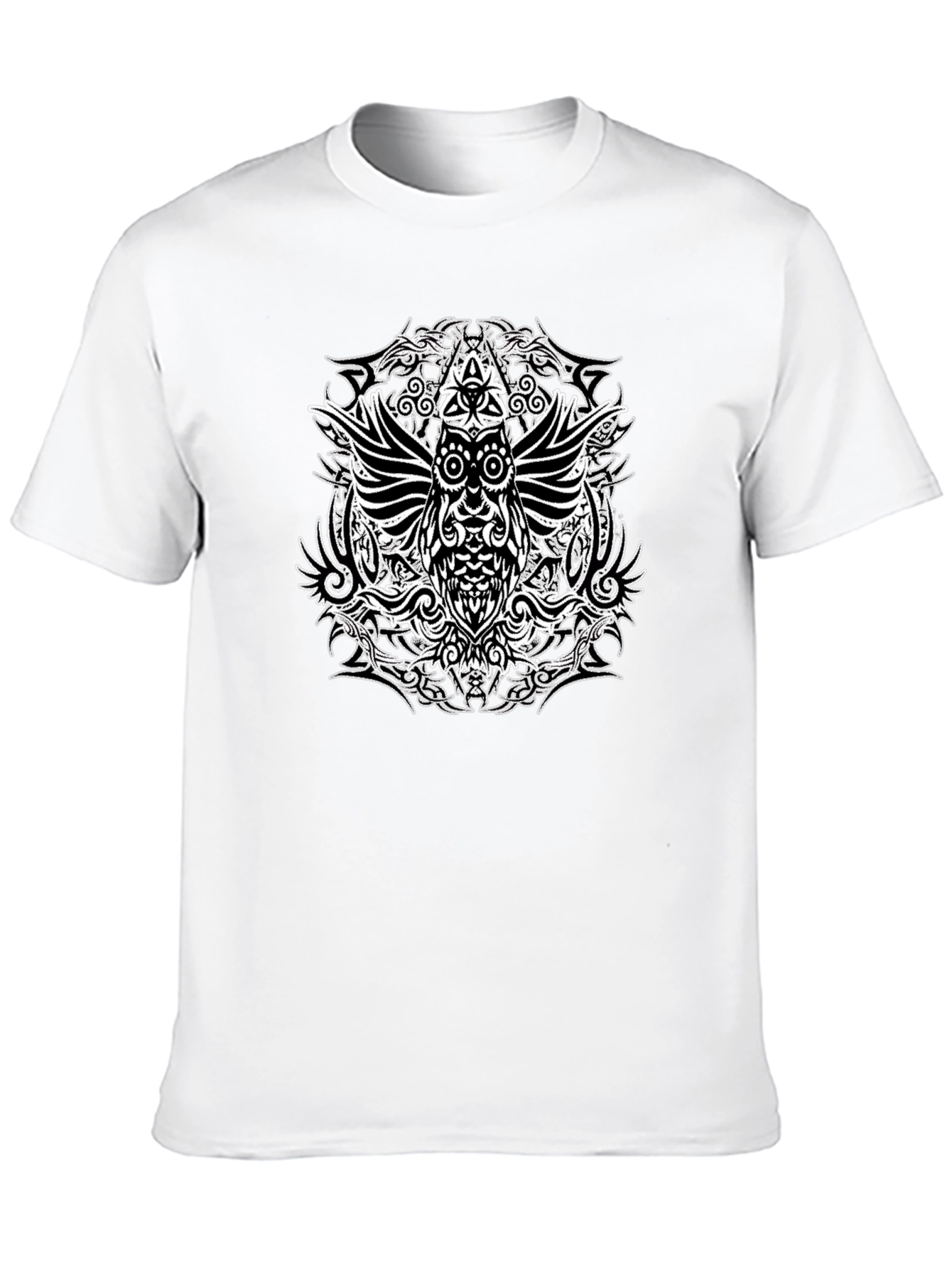 Mystic Owl Graphic Black T-Shirt