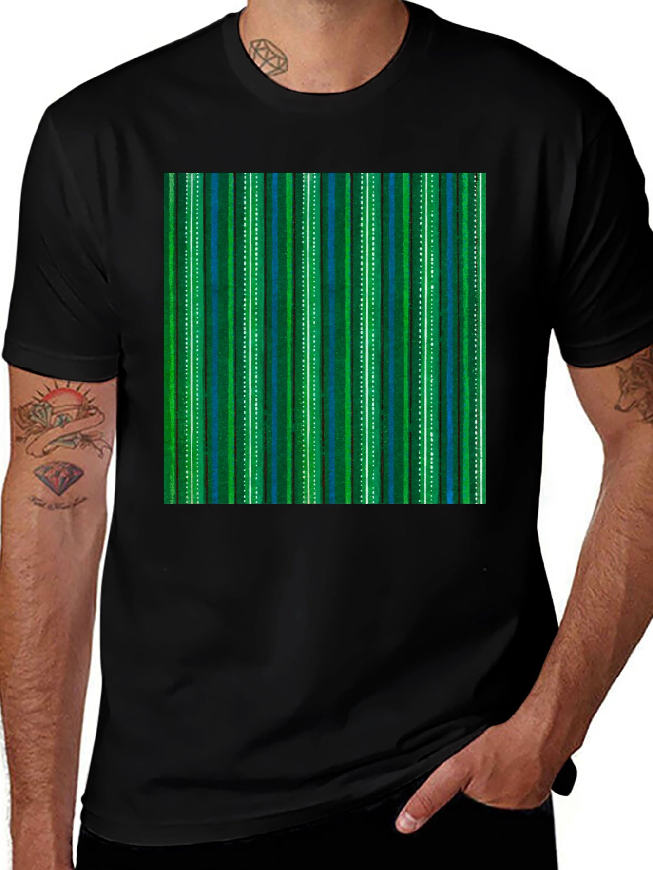Striped Pattern T-Shirt