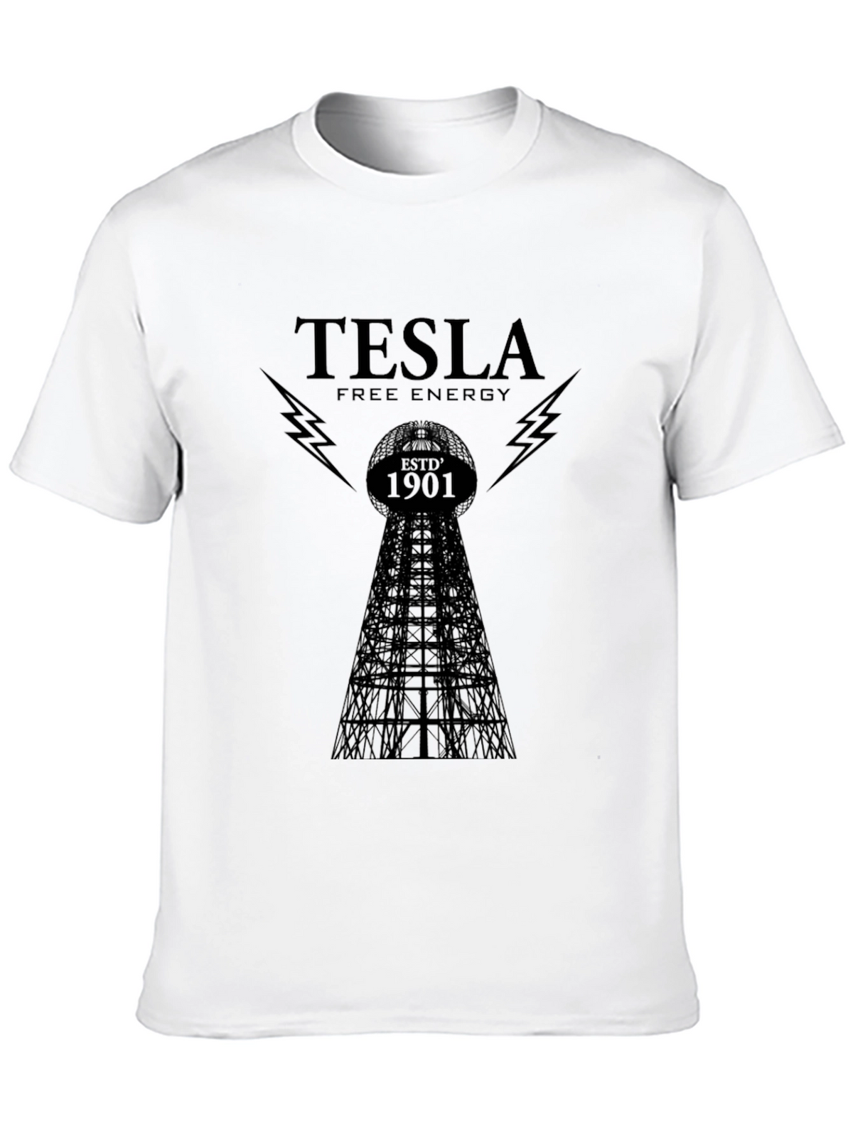 Tesla Free Energy T-Shirt - Black