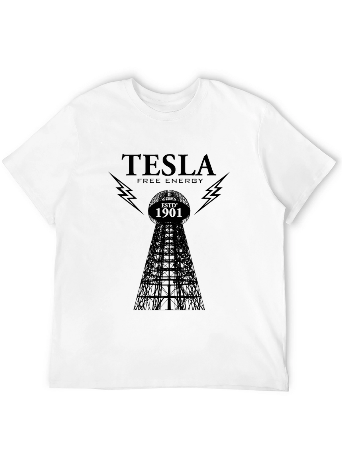 Tesla Free Energy T-Shirt - Black