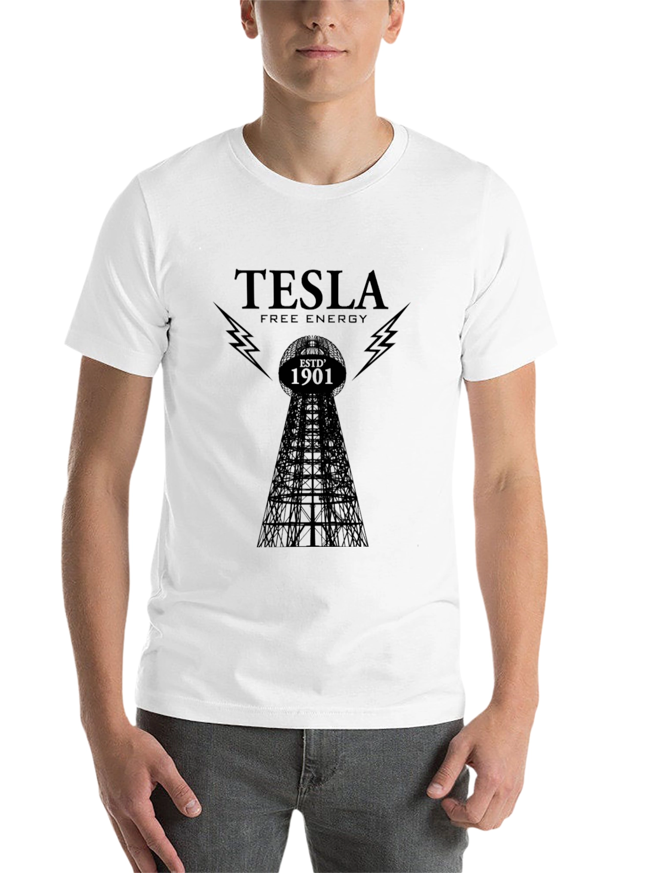 Tesla Free Energy T-Shirt - Black