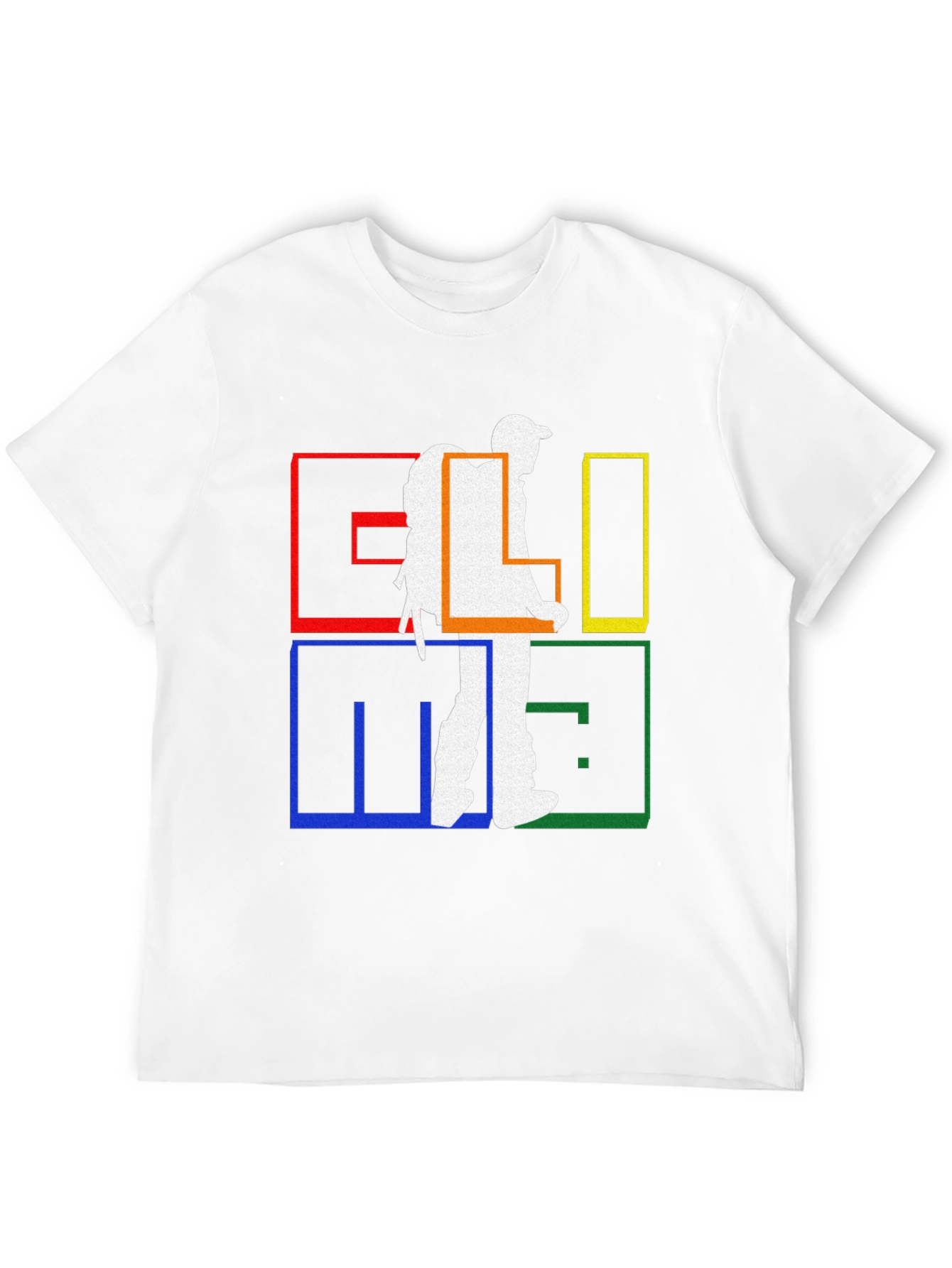 Geometric Hiker Graphic Tee - Stylish Adventure Shirt