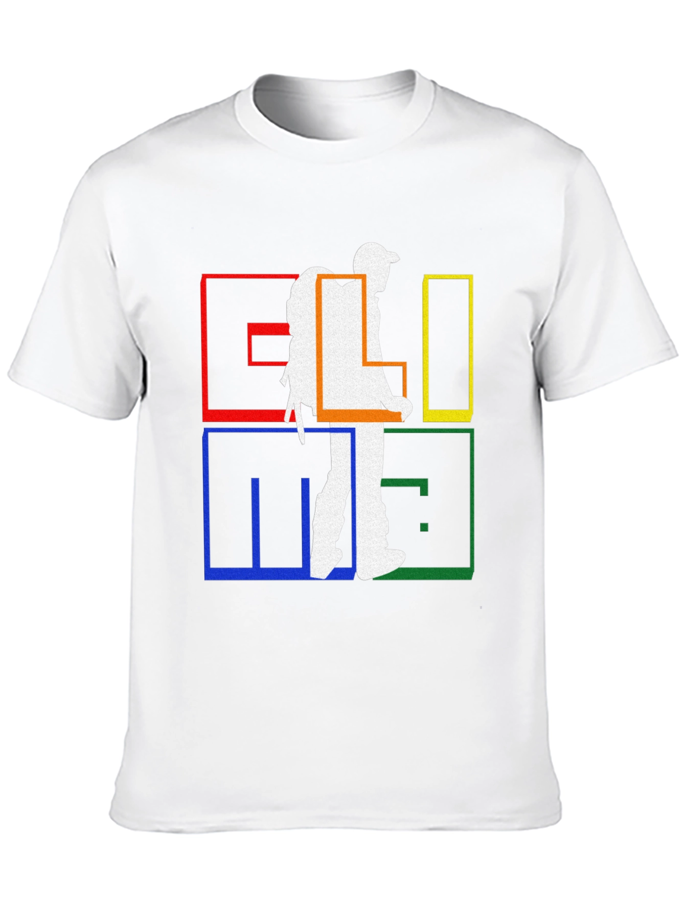 Geometric Hiker Graphic Tee - Stylish Adventure Shirt
