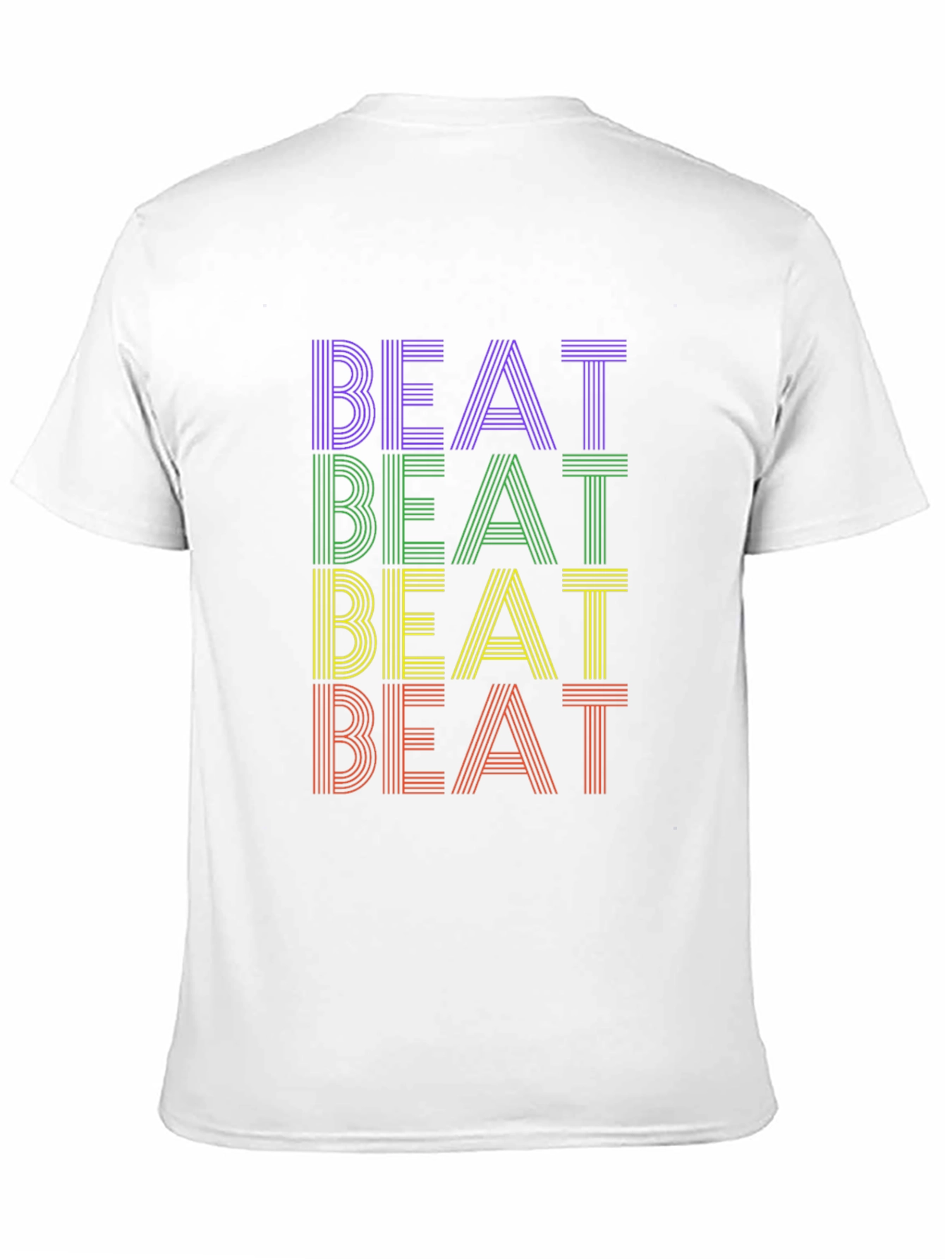 Retro Striped Beat Graphic Tee