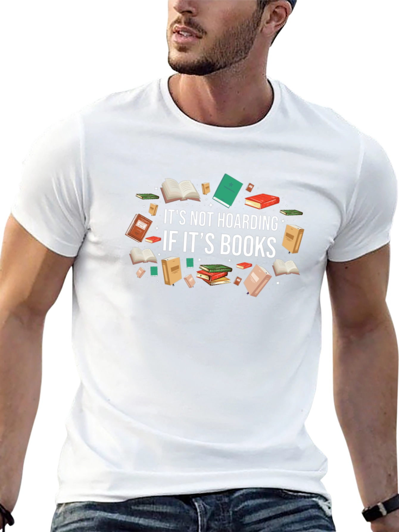 Book Lovers T-Shirt: Its Not Hoarding If Its Books
