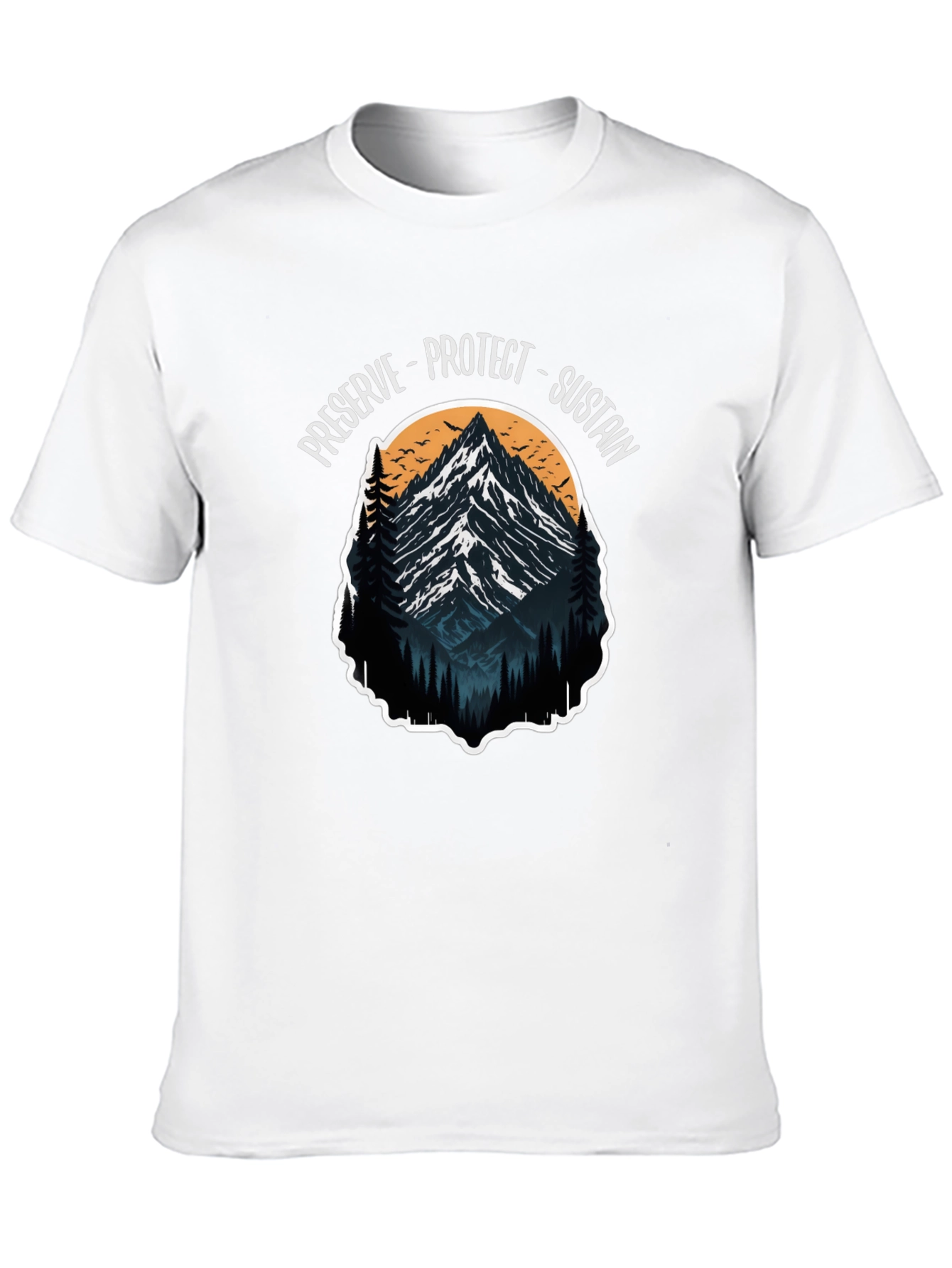Preserve Protect Sustain Mountain Graphic Tee