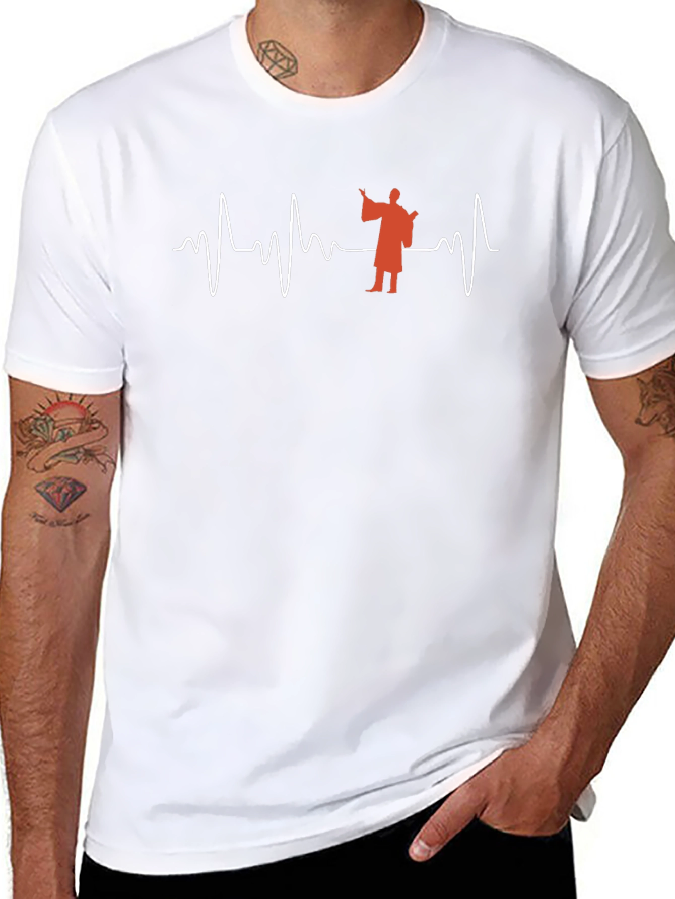 Doctor Heartbeat T-Shirt - Black Novelty Apparel