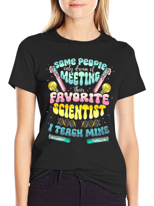 Scientist Teacher Black T-Shirt